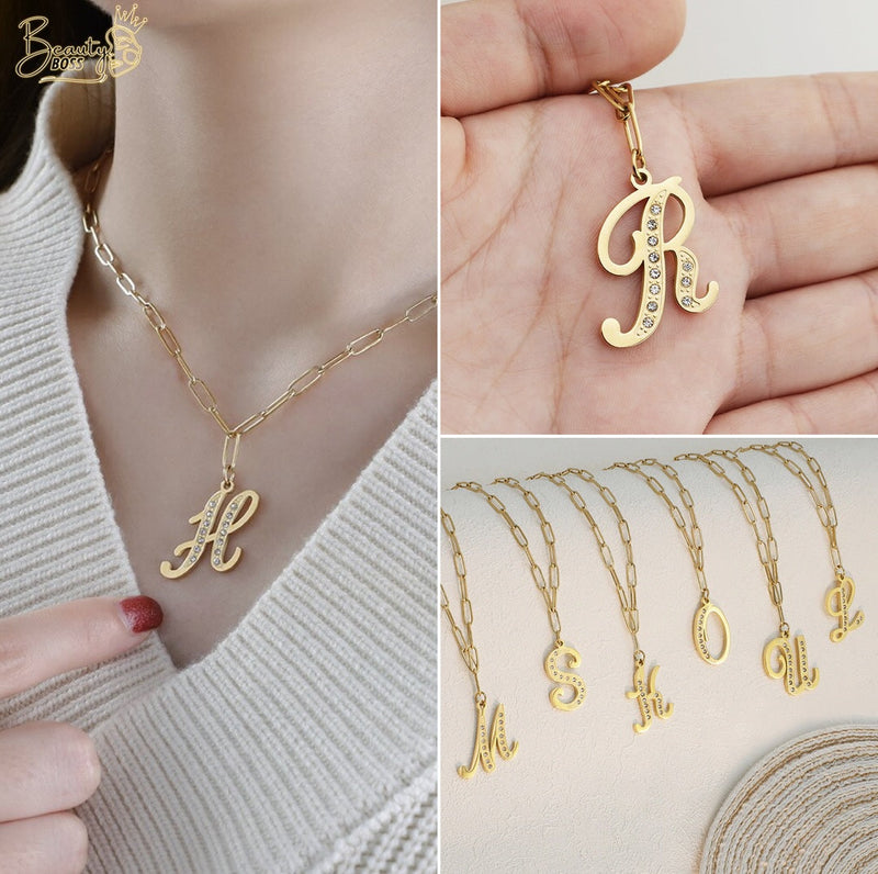 KIT | Colar + Pingente Personalizado Com Sua Inicial | Oferta Especial 40% OFF + Frete Grátis Somente hoje!