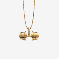 Colar Halteres Personalizável | Aço Inox - Banhado a Ouro | Oferta Especial 50% OFF + Frete Grátis Somente Hoje!