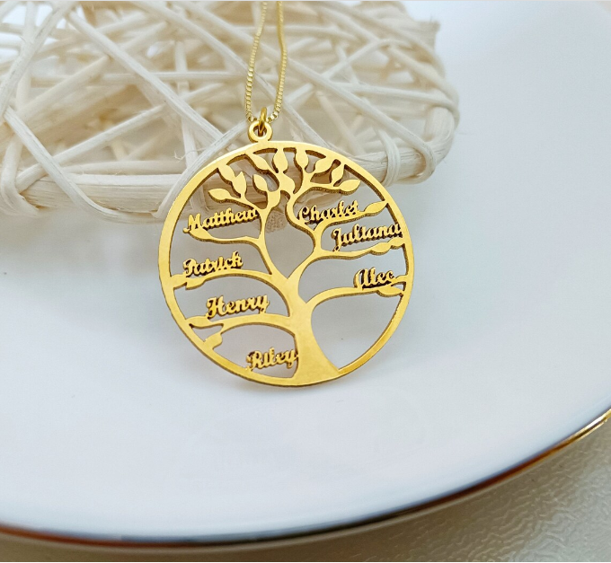 Colar Personalizável Árvore da vida - Gravação a Laser - Amor & Carinho