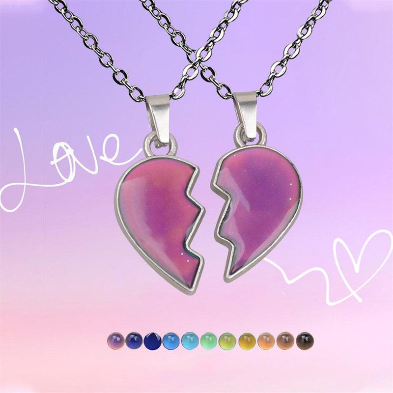 Colar BEST FRIENDS l Pedra do Humor - Mudança de Cor - Humor & Sentimentos.