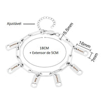Pulseira Minhas Paixões | Personalizável - Gravação a Laser | Oferta De Lançamento 🔥