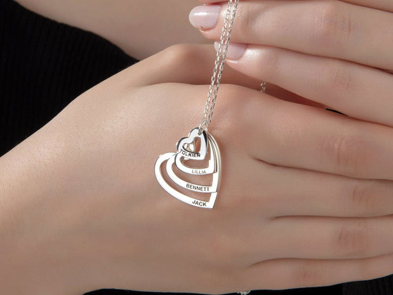 Colar Personalizável Minha Família - Gravação a Laser - Amor & Carinho