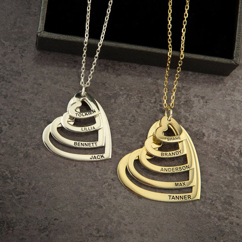 Colar Personalizável Minha Família - Gravação a Laser - Amor & Carinho