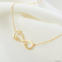 Colar Infinito - Personalizável - Até 8 Nomes.