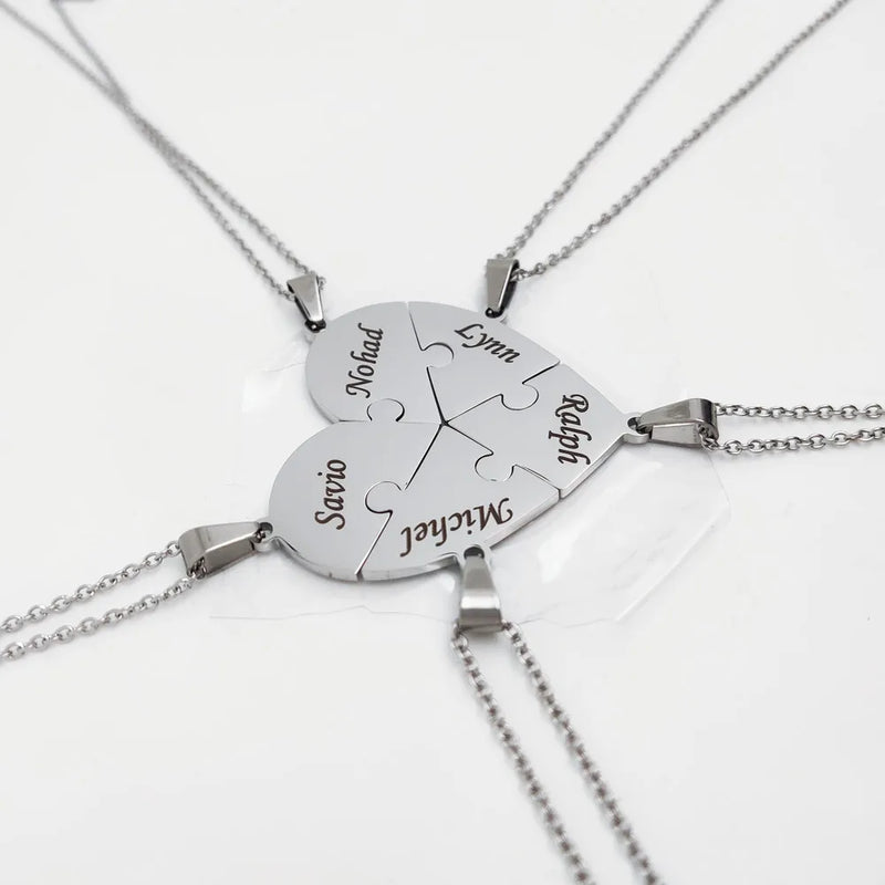 Colar Minhas Metades Personalizável - Aço Inoxidável - Gravação a Laser - Até 50% Off - Oferta Especial! 🔥