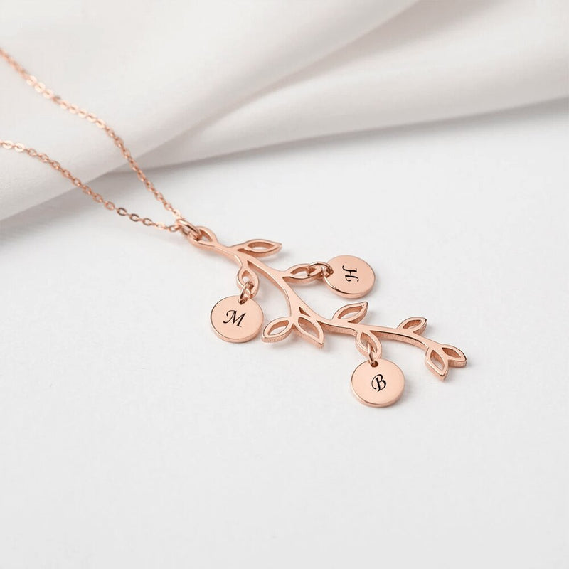 Colar Árvore Celeste Personalizável - Gravação a Laser - Aço Inoxidável / Folheado a Ouro.