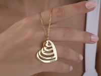 Colar Personalizável Minha Família - Gravação a Laser - Amor & Carinho