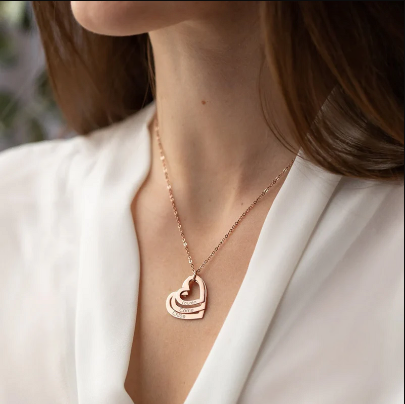 Colar Personalizável Minha Família - Gravação a Laser - Amor & Carinho