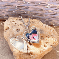 Colar Mágico com Porta Retrato l Pedra do Humor - Mudança de Cor - Humor & Sentimentos.