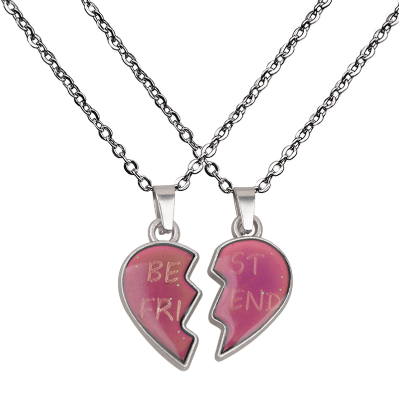 Colar BEST FRIENDS l Pedra do Humor - Mudança de Cor - Humor & Sentimentos.