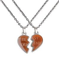 Colar BEST FRIENDS l Pedra do Humor - Mudança de Cor - Humor & Sentimentos.