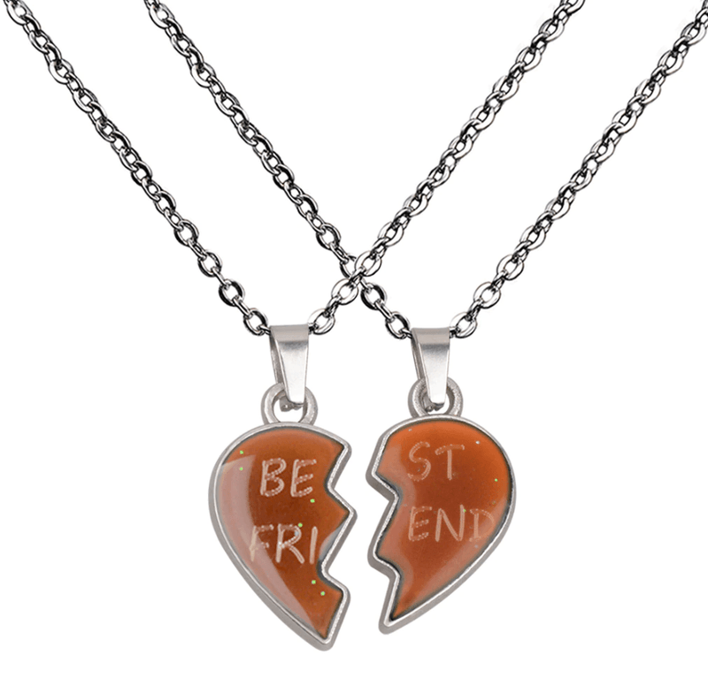 Colar BEST FRIENDS l Pedra do Humor - Mudança de Cor - Humor & Sentimentos.