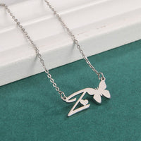 Colar Personalizado | Borboleta da Vida - Aço Inoxidável - Folheado a Ouro - Corte a Laser.