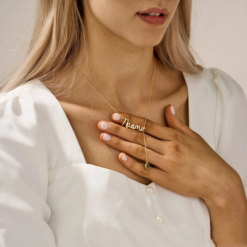 Colar Personalizado My Name Is - Folheado a Ouro - Corte a Laser - Não Escurece