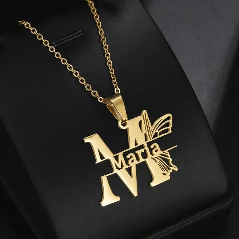 Colar Personalizado My Name IS - Corte a Laser - Folheado a Ouro