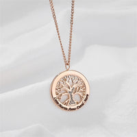 Colar Personalizável Árvore da Família - Gravação a Laser