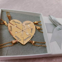 Colar Minhas Metades Personalizável - Aço Inoxidável - Gravação a Laser - Até 50% Off - Oferta Especial! 🔥