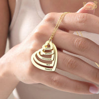 Colar Meus Corações Personalizável - Gravação a Laser - Oferta Especial! ♥