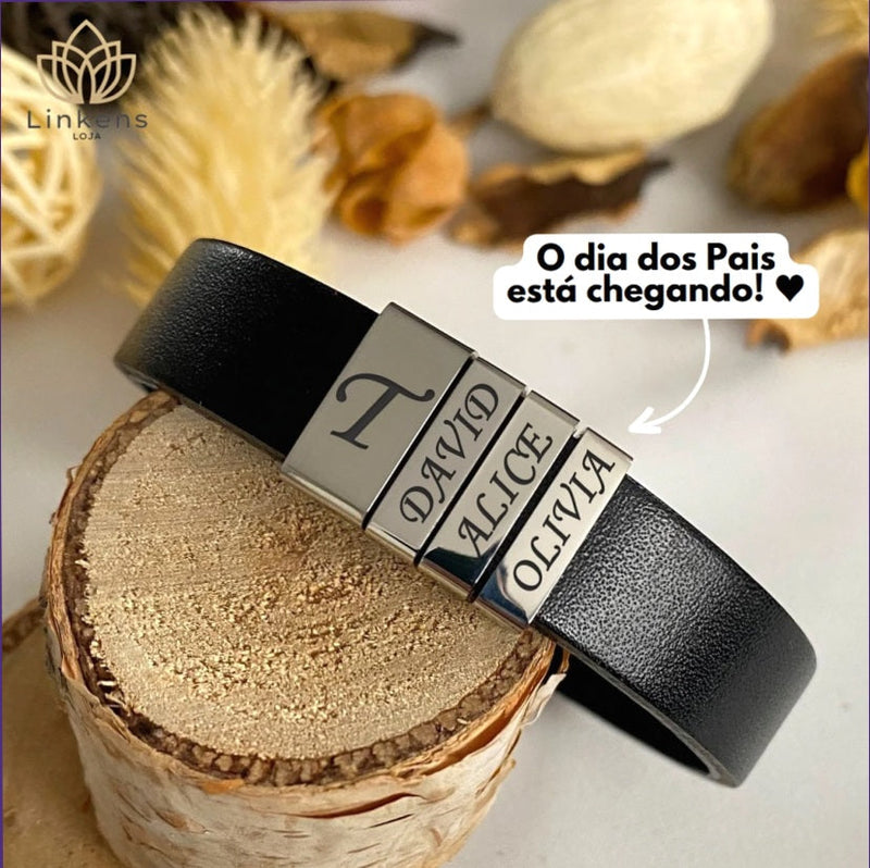 Pulseira Personalizada meu Pai minha vida