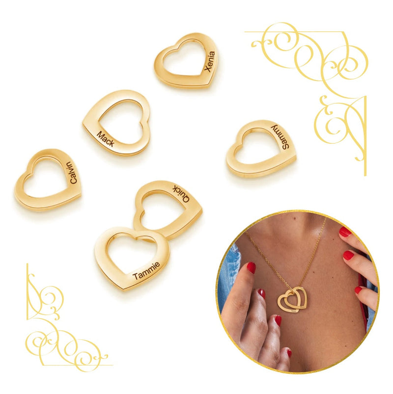 Colar Corações Personalizável - Gravação a Laser | Oferta Especial Dia Dos Namorados! ♥