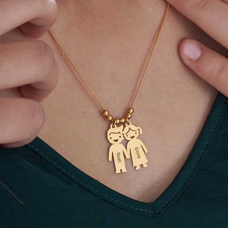 Colar Minhas Riquezas Personalizável - Família Filhos&Netos - Oferta Especial! ♥