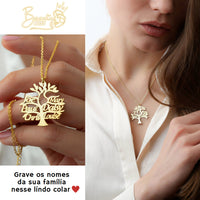 Colar Árvore Da Vida Personalizável - Minha Família - Corte a Laser - Oferta Especial! ♥
